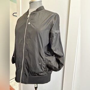 NWOT NVLT Women's Black Bomber Jacket
